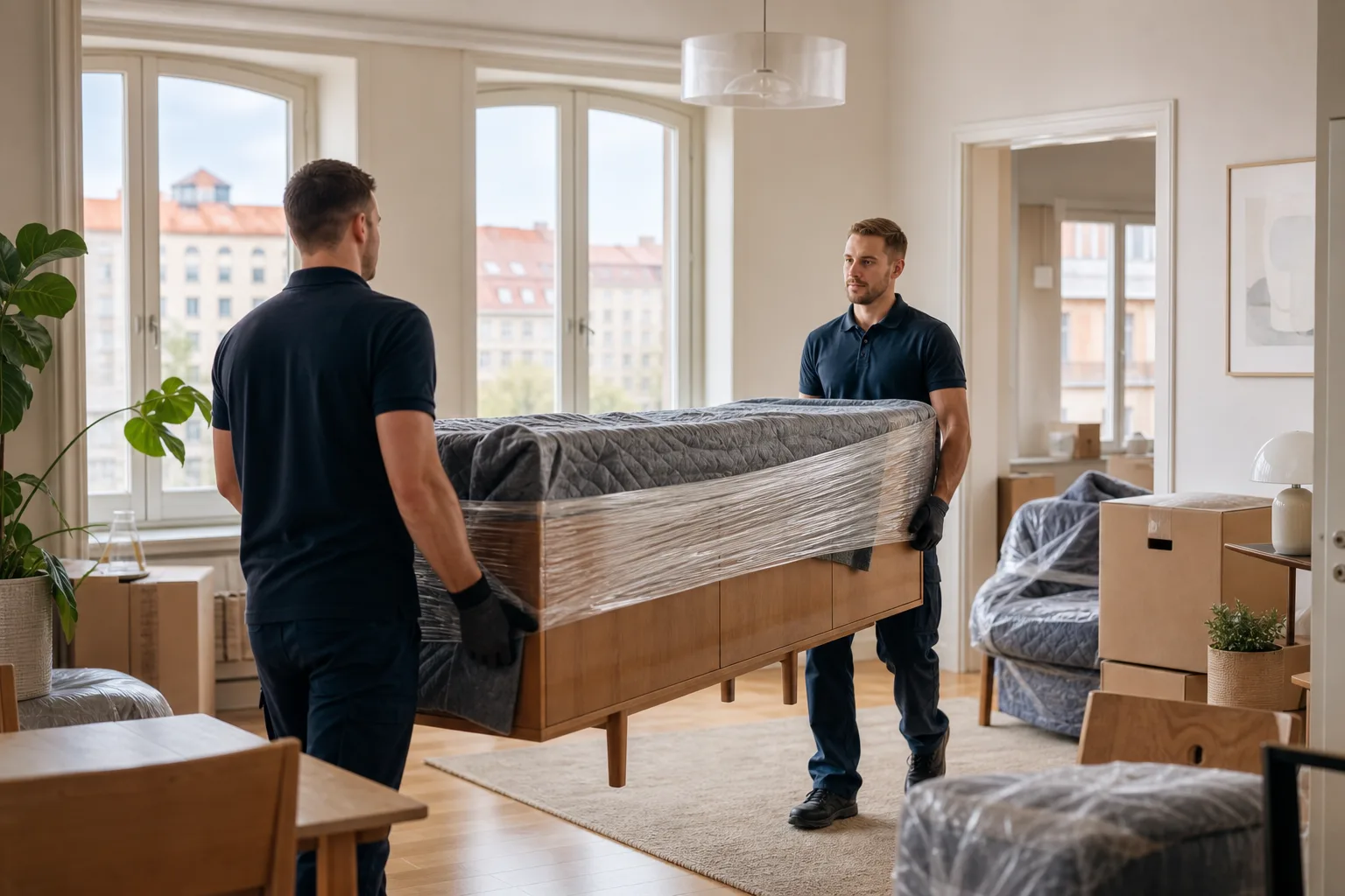 Varsam hantering av möbel vid bohagsflytt i Göteborg
